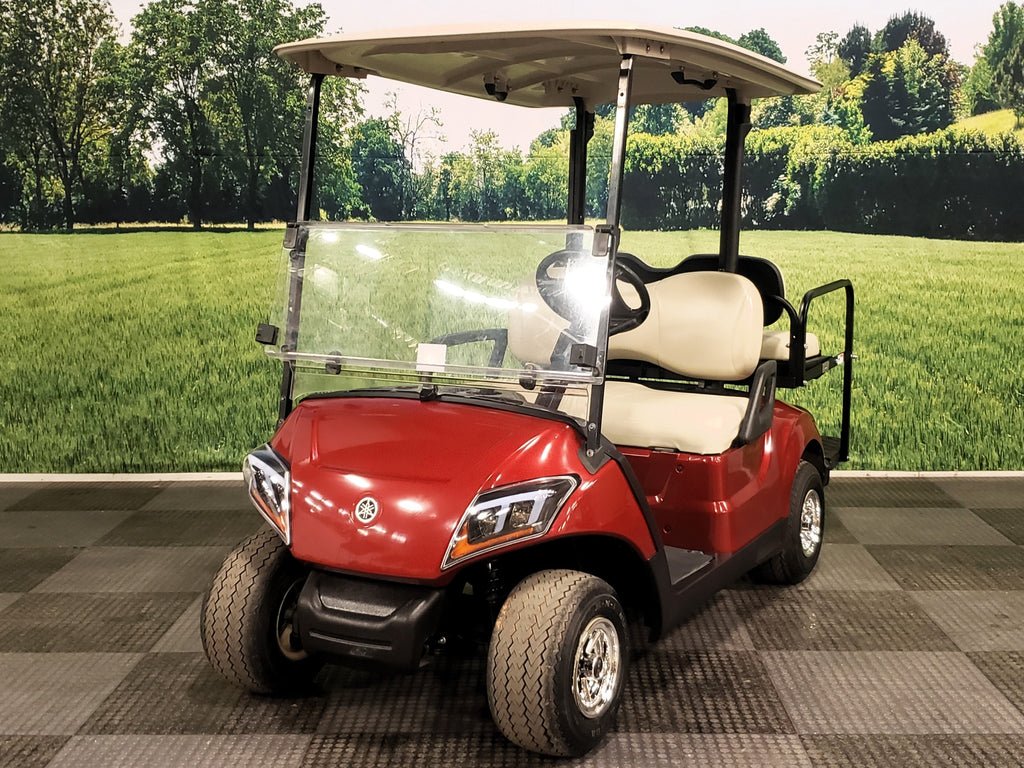 YAMAHA DRIVE2 STREET READY FLAMENCO RED GAS GOLF CART